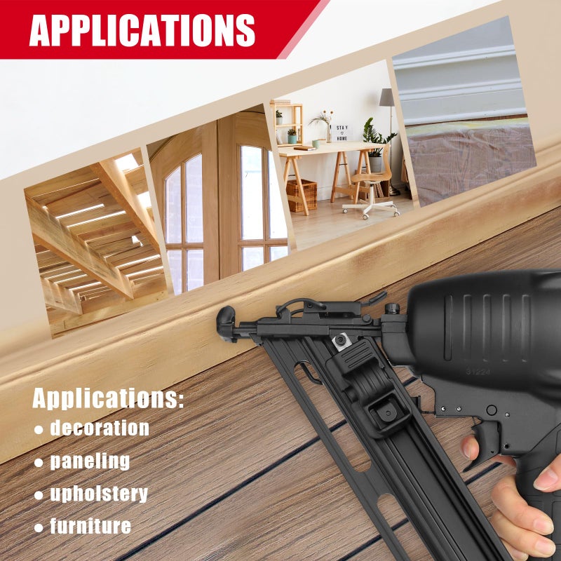 3PLUS HDA1564SP 15 Gauge Angled Finish Nailer - Image 5